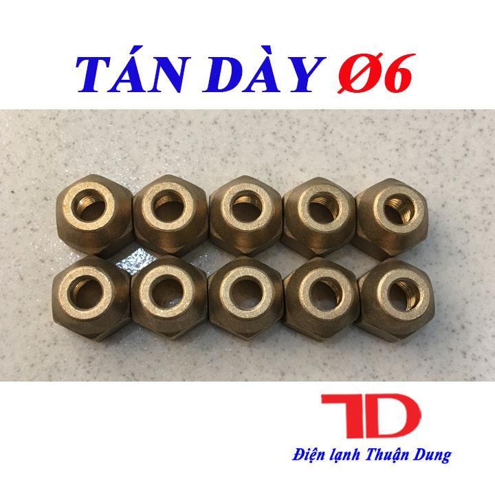 Combo 10 tán ống đồng phi 6 loại dày tốt - Điện Lạnh Thuận Dung