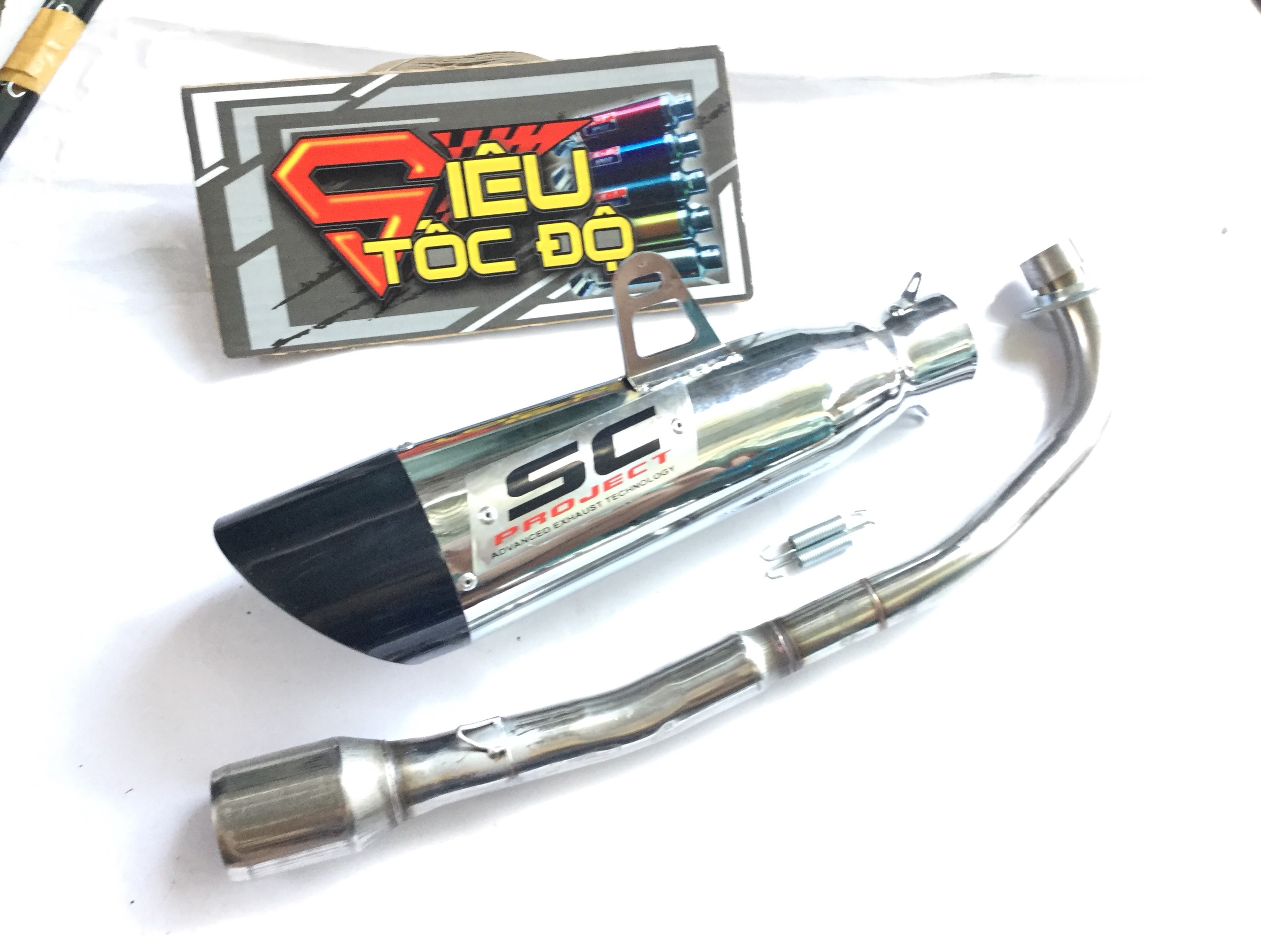 Bộ pô sc xéo ĐUÔI ĐEN FULL CỔ INOX THẲNG GẮN Exciter, Winner, Raider FI, SATRIA, GSX, Sản Phẩm Chất Lượng, Gian Hàng Uy Tín, Giá Cả Cực Tốt, Mua Ngay.