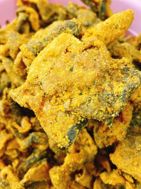 Da Cá Hồi Trứng Muối 200gr giòn thơm ngon