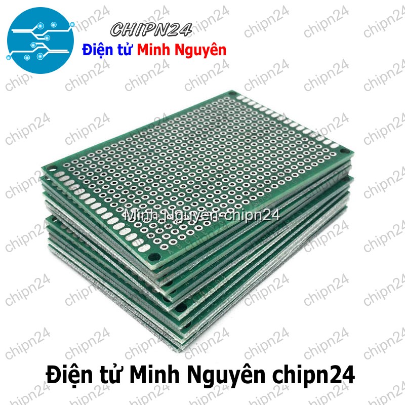 [1 tấm] Testboard 2 mặt Thủy tinh 5x7cm (Board đồng đục lỗ PCB, Testboard cắm hàn) - HH001563