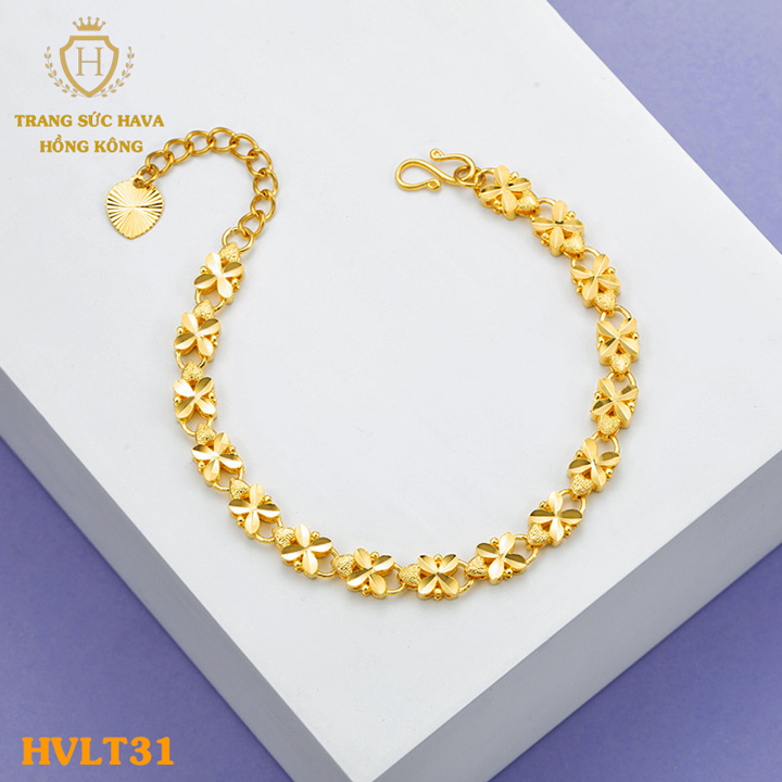 Bracelets, bangles women plum flower titanium plating real gold 10K, 18K, 24K high-end (not black)-jewelry Hava Hong Kong style fashion personality