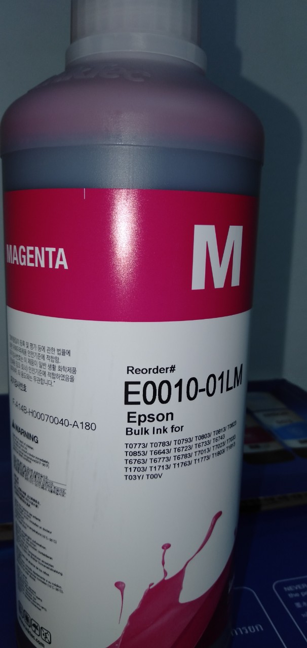 Mực in InkTec Hàn Quốc 1 Lít màu đỏ Magenta