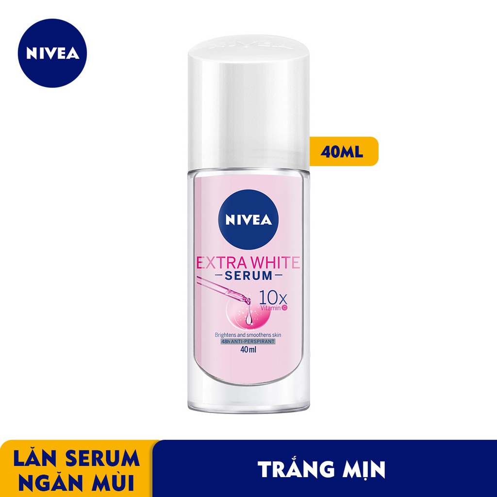 Lăn khử mùi Serum trắng mịn Nivea Extra White Serum (40ml)