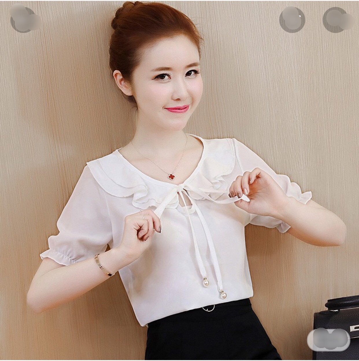 Áo kiểu nữ tay bo nhiều màu fullsize