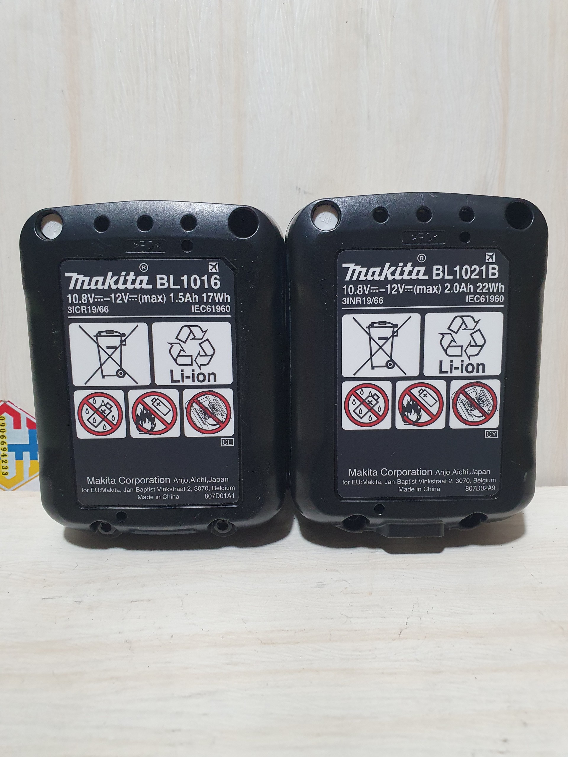 Pin Makita Lithium-ion 12V Max-1.5Ah,2Ah