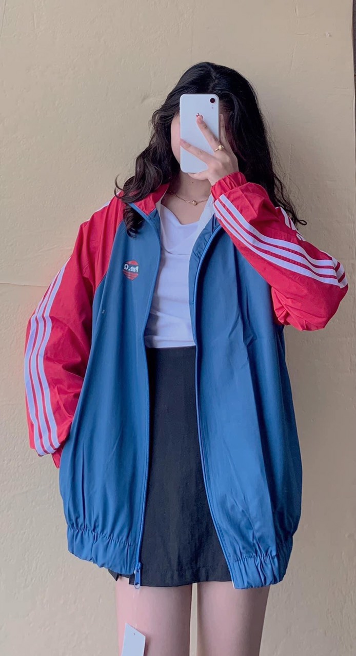 Áo Khoác Dù Bomber Nam Nữ Phong Cách Hàn Quốc, Áo khoác Khóa Kéo 2 Lớp From Rộng Dáng Dài Đi Học Đi Chơi Bao Hot
