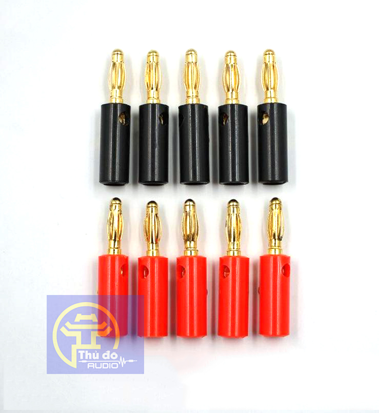 10 Đầu Jack Bắp Chuối 910MR 4mm Đực mạ đồng