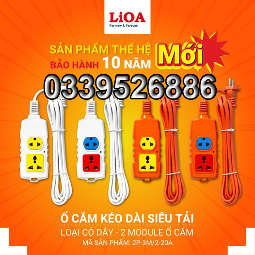 Ổ cắm siêu tải LiOA thế hệ mới - 6600W - 30A - BẢO HÀNH 10 NĂM - Chính Hãng