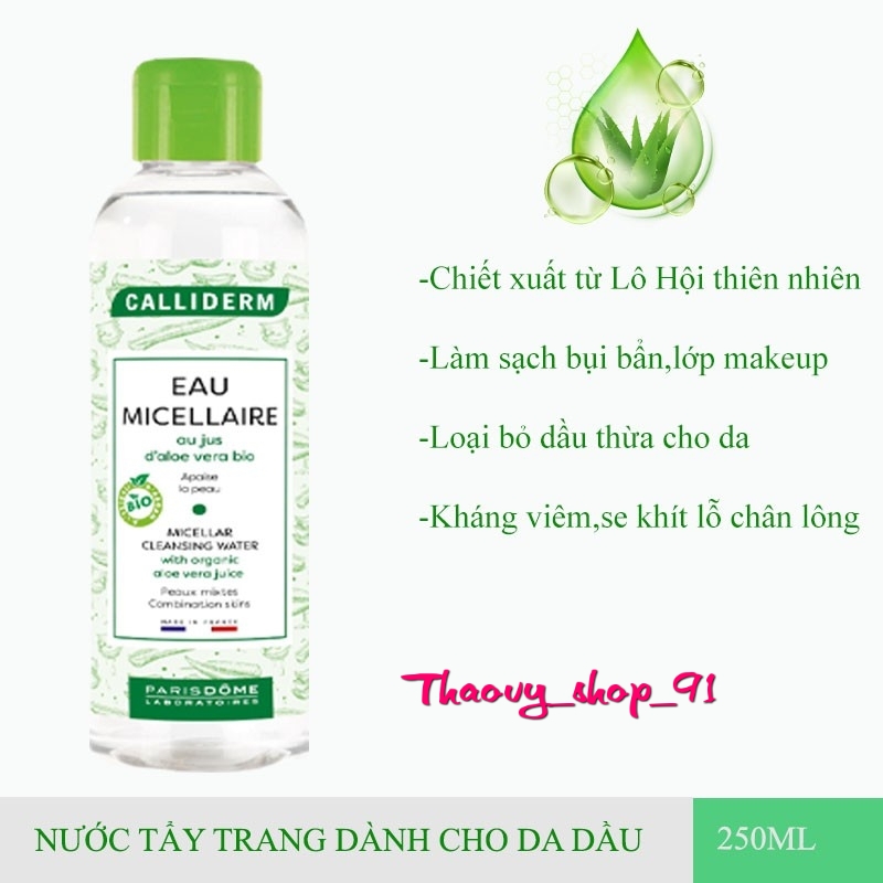 Nước Tẩy Trang Calliderm Organic 250ml