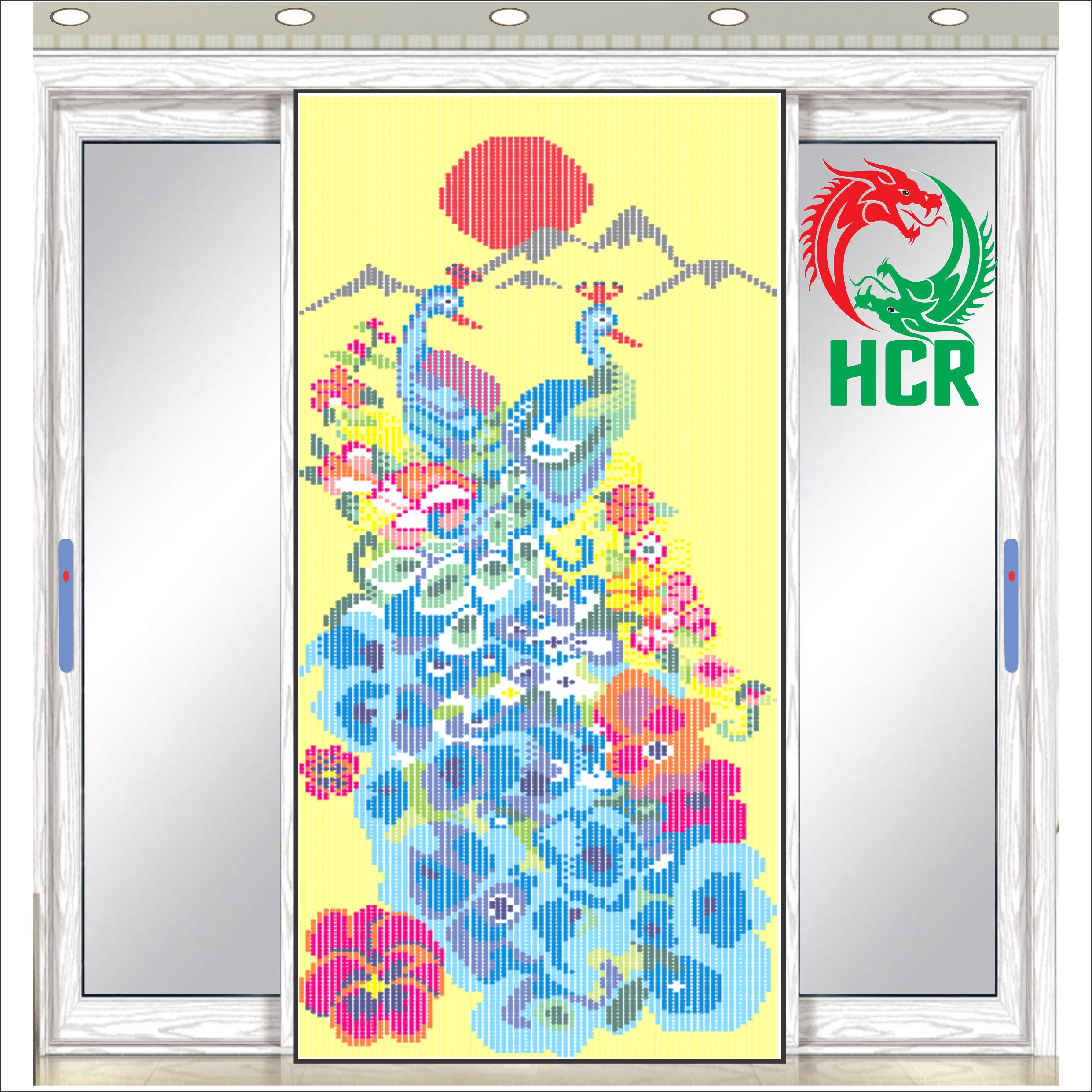 Màn hạt nhựa - Công ty Hai Con Rồng - Code 855 Công Hoa