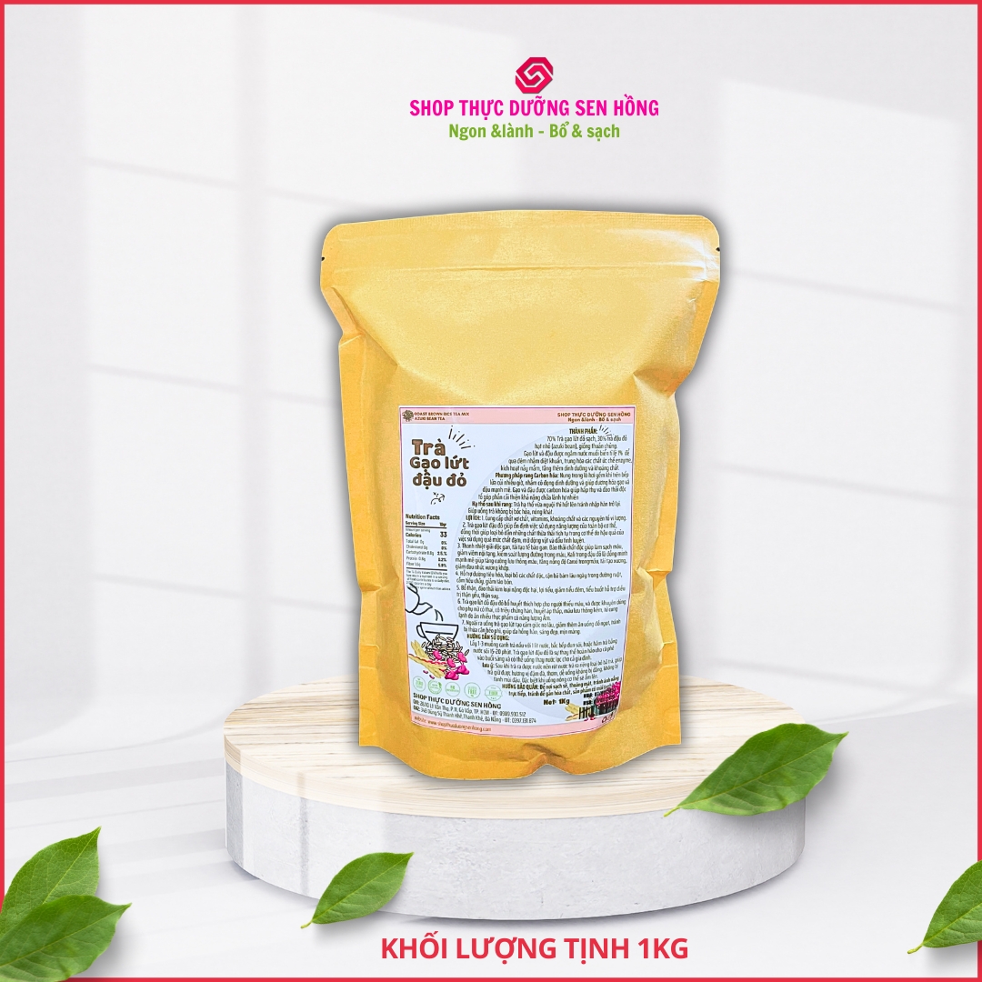 Trà gạo lứt đỏ và Trà đậu đỏ hạt nhỏ (aduky bean - xích tiểu đậu)