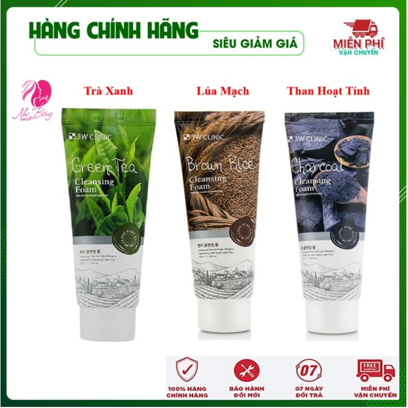 Sữa rửa mặt trắng da - sữa rửa mặt trị mụn từ thiên nhiên 3w clinic hàn quốc 100ml, cam kết hàng đúng mô tả, đa dạng mẫu mã, màu sắc, chất lượng đảm bảo an toàn giá rẻ