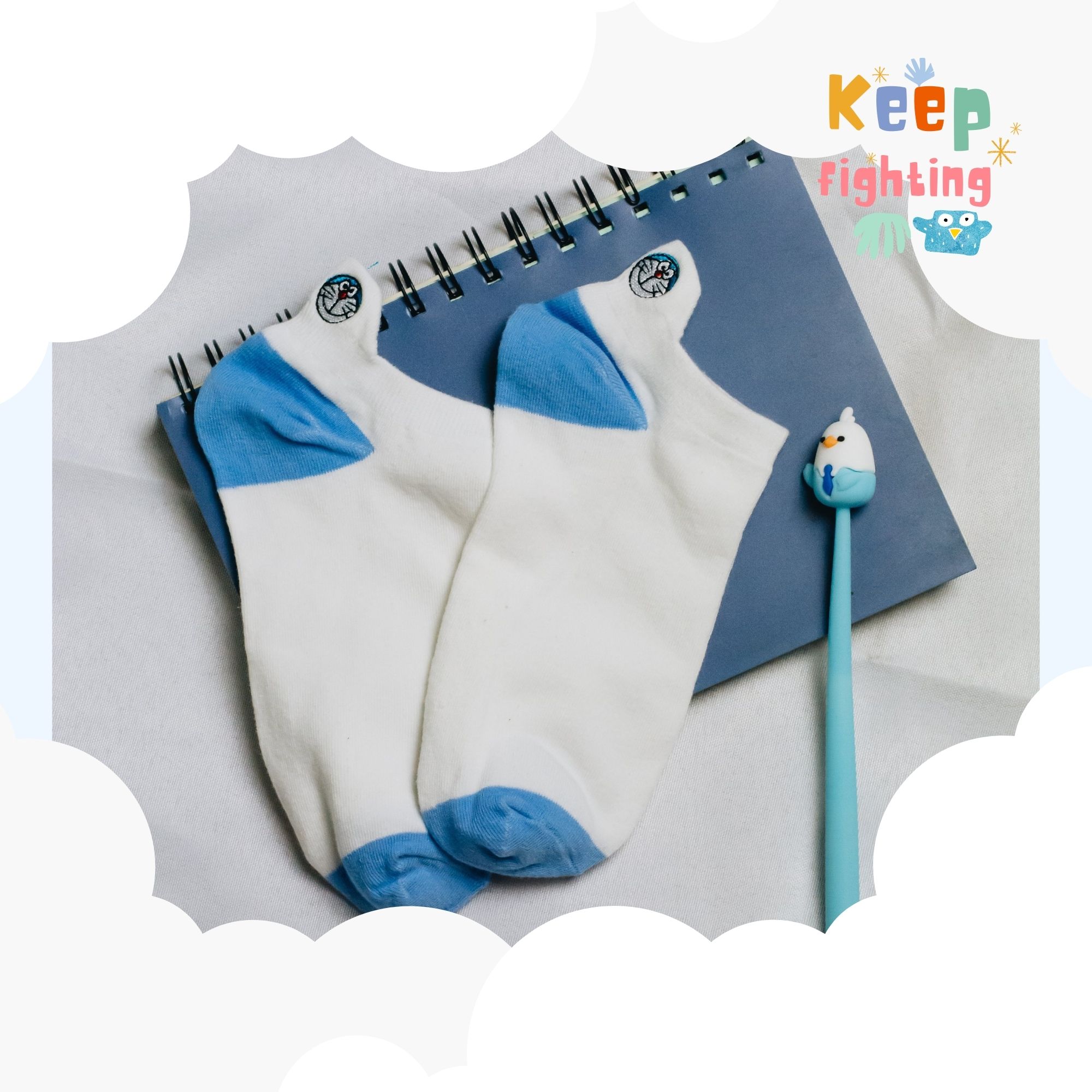 TẤT VỚ CỔ NGẮN DORAEMON UNISEX