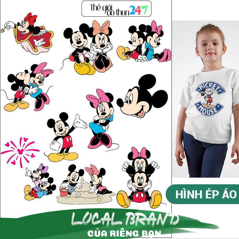 [Hình ủi, ép nhiệt] Hình ủi Mickey M7 dành cho trẻ em