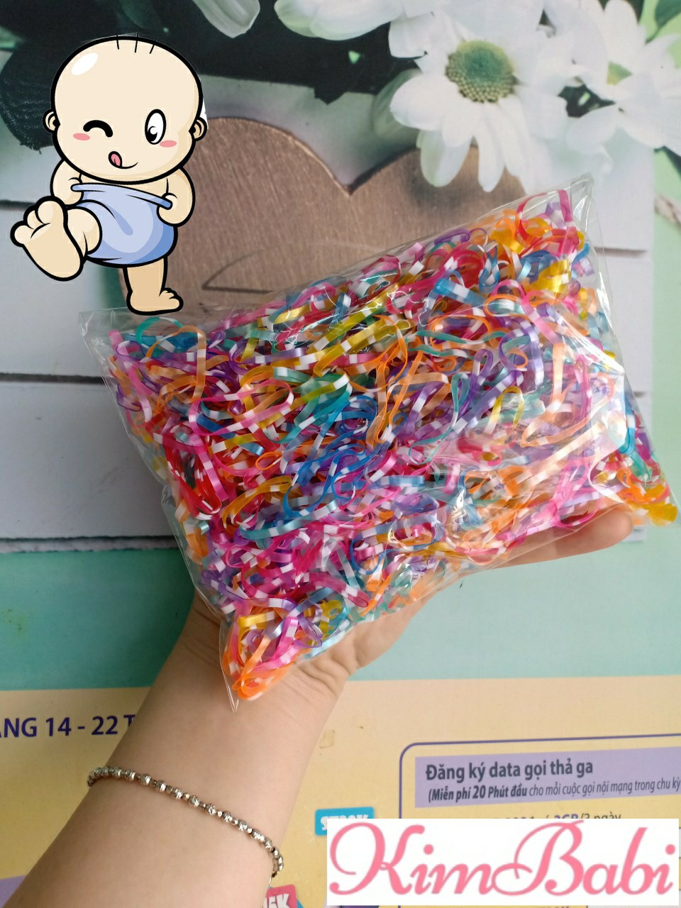 100G THUN CỘT TÓC ĐEN VÀ NHIỀU MÀU SIÊU DAI