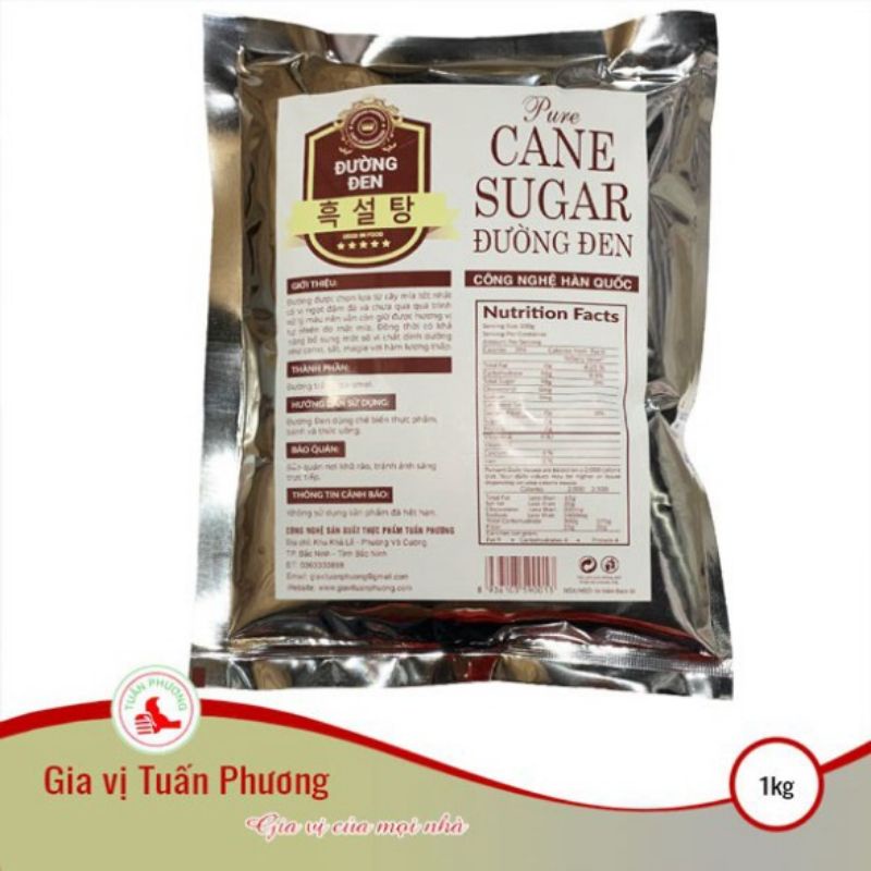 Đường Đen Hàn Quốc 1Kg ( Gói ) Pha trà sữa, làm bánh