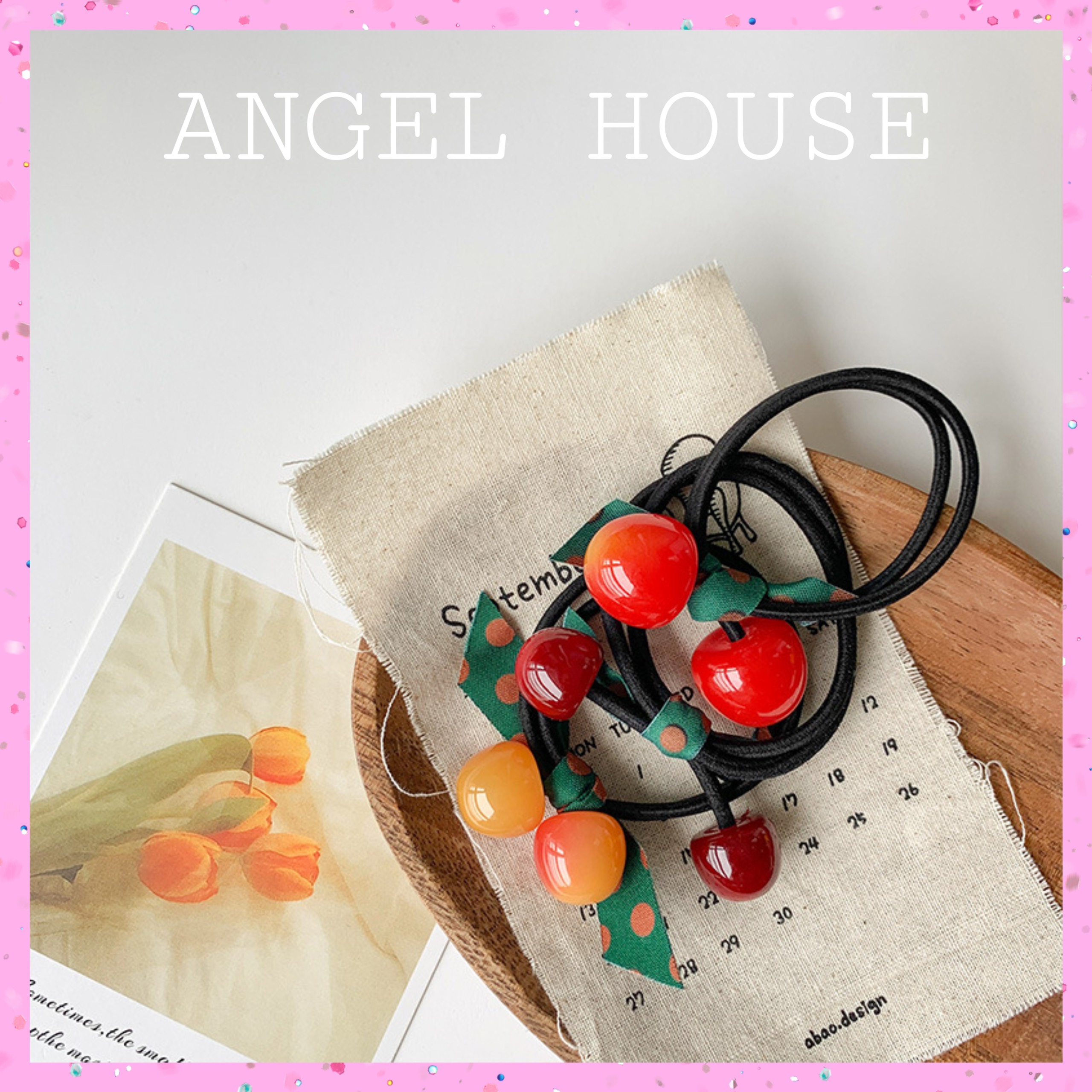 [HCM]Dây cột tóc hình trái cherry angel.house