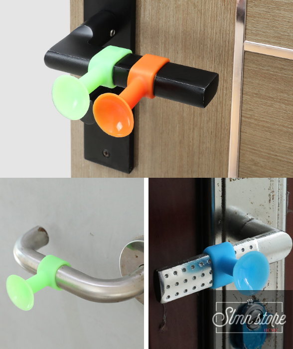 [HCM]Nút chặn cửa cao su chống va đập hít chân không chống ồn tiện dụng nút silicon chống va chạm gắn tay nắm đa chức năng mới. LD2-NCC-hitchankhong