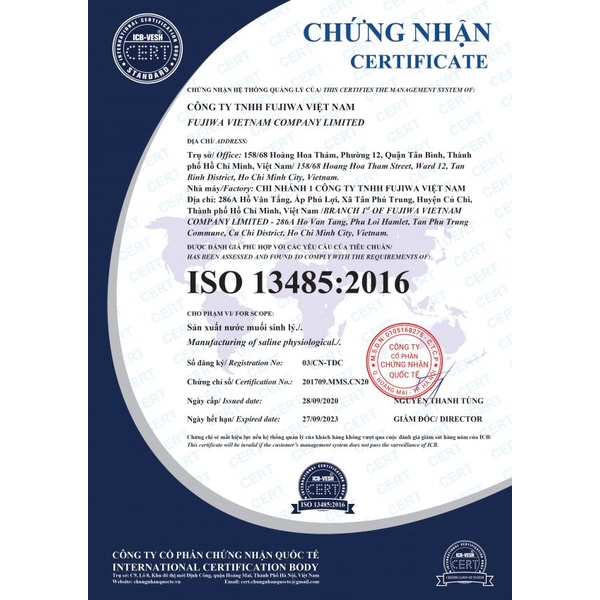 Dung dịch xịt mũi biển sâu Fujiwa