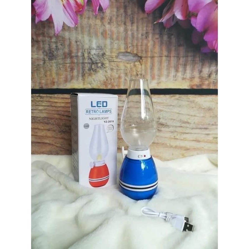 Combo 2 Đèn thờ sạc điện, đèn bàn thờ sạc điện, đèn bàn thờ sạc điện hình đèn dầu, đèn cảm ứng bàn thờ, đèn thờ cảm ứng thổi tắt