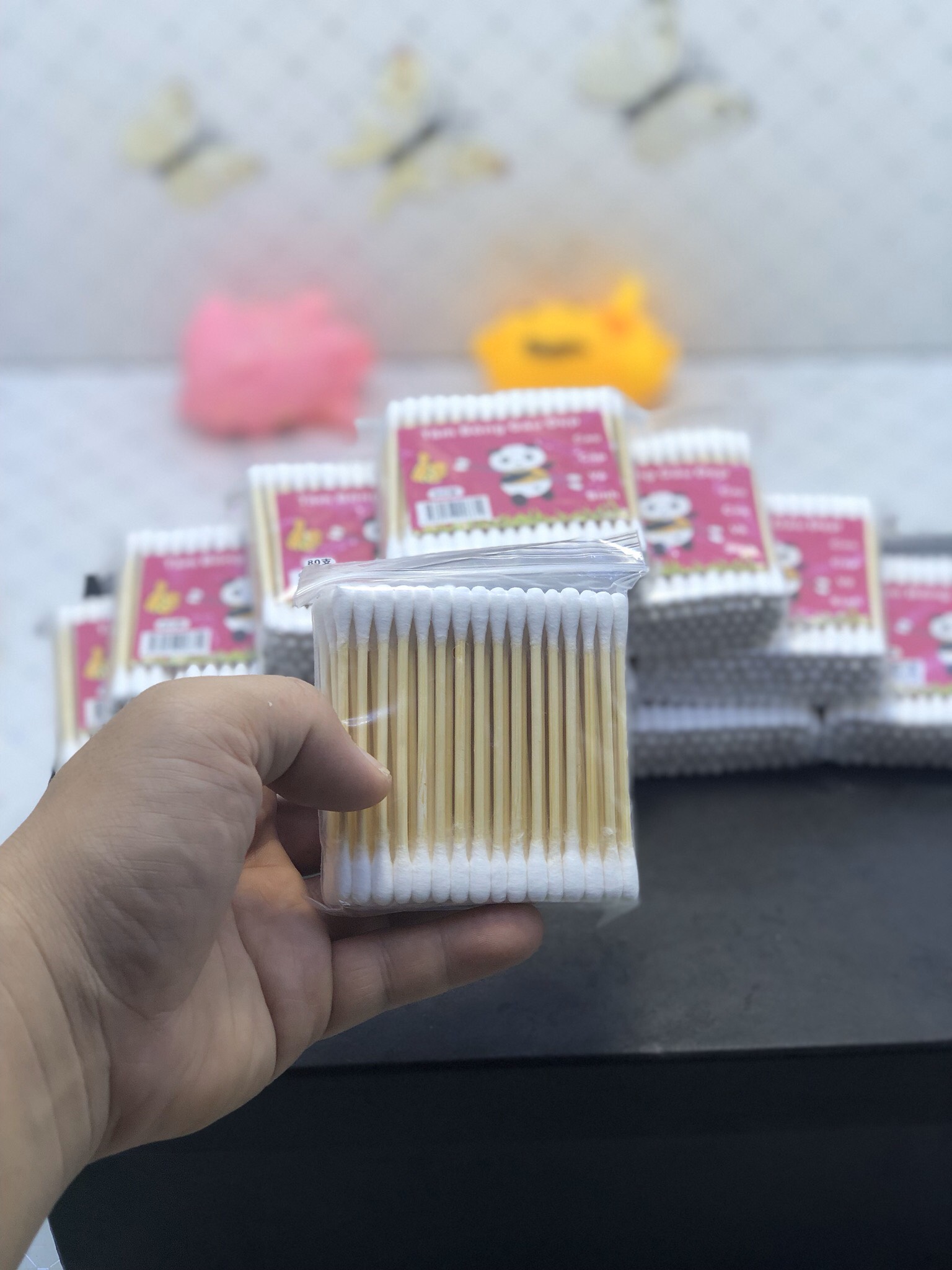 Tăm bông tiệt trùng cán gỗ