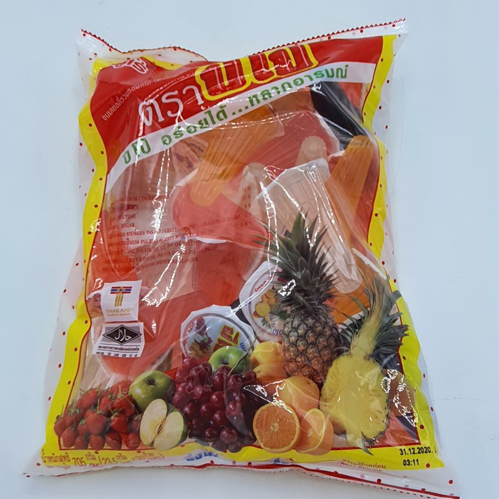 Thạch trái cây thái lan siêu ngon gói (705g 32 cái)