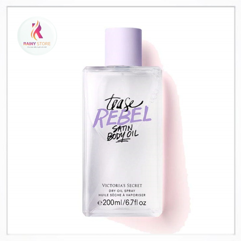 Xịt dưỡng toàn thân Victorias Secret Satin Tease Rebel Body Oil Spray 200ml