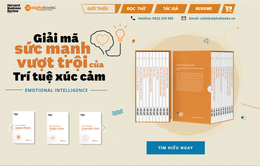 Sách - Boxset HBR Emotional Intelligence - Trí Tuệ Xúc Cảm (Bộ 10 Cuốn)