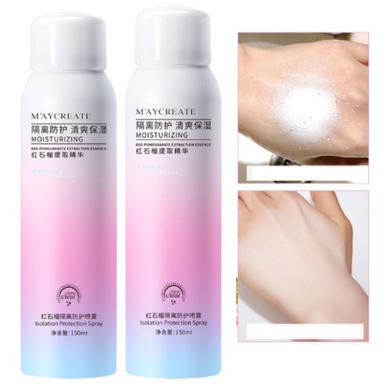 Xịt chống nắng kem chống nắng Maycreate