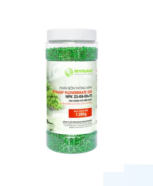 Phân RYNAN 230 NPK 23-8-8=TE - phân thông minh tan chậm có kiểm soát chuyên cho hoa cảnh và cây kiểng Hộp lớn | Phởms Market
