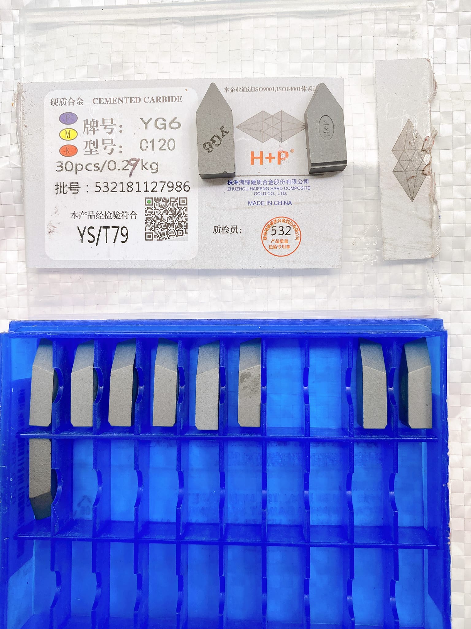 CHÍP HÀN CHUYÊN SẮT THÉP K20 YG6 BK8*8li