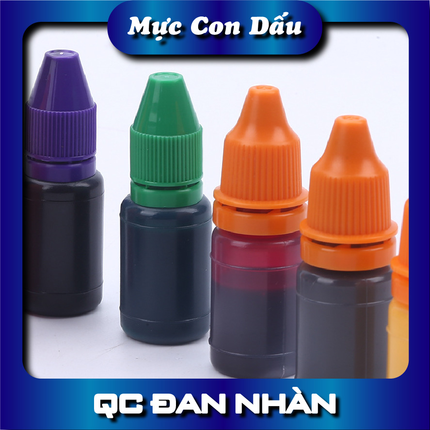 Mực con dấu, bình mực cho con dấu đống mộc 10ml