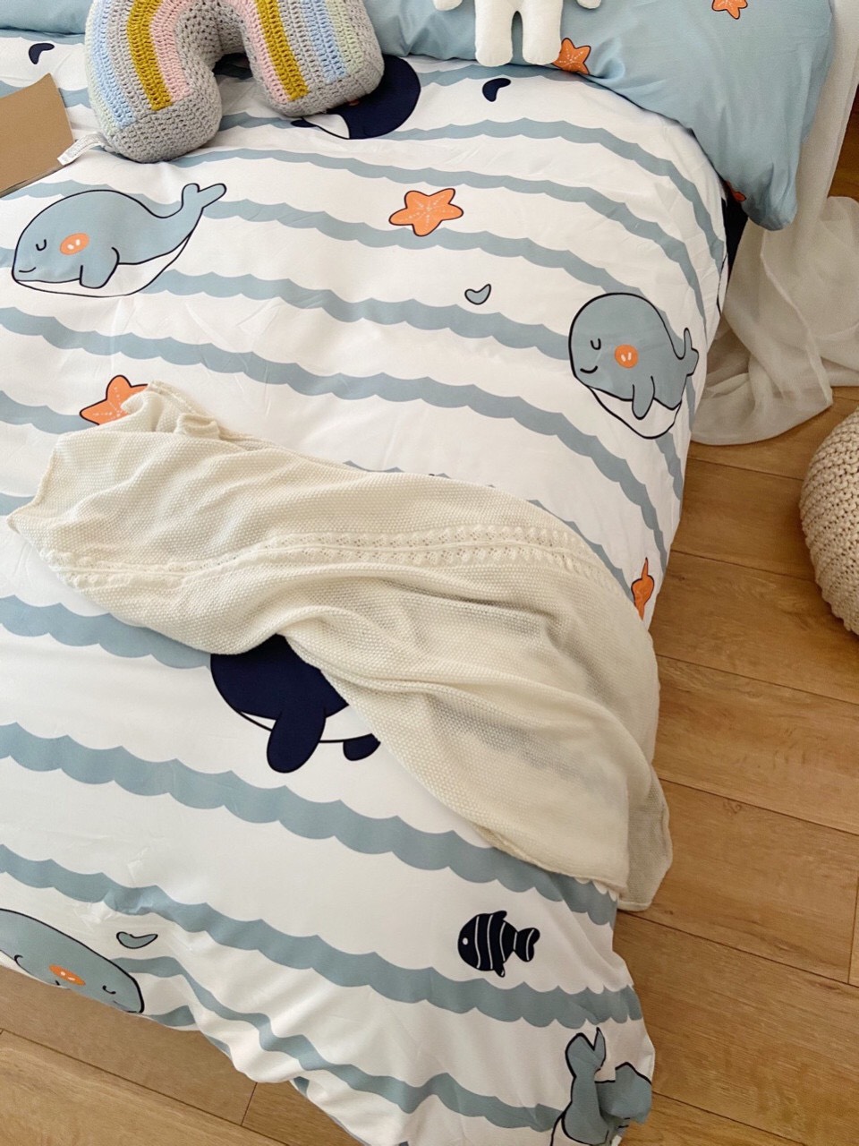Set chăn ga gối Cotton Poly Hàn quốc O18