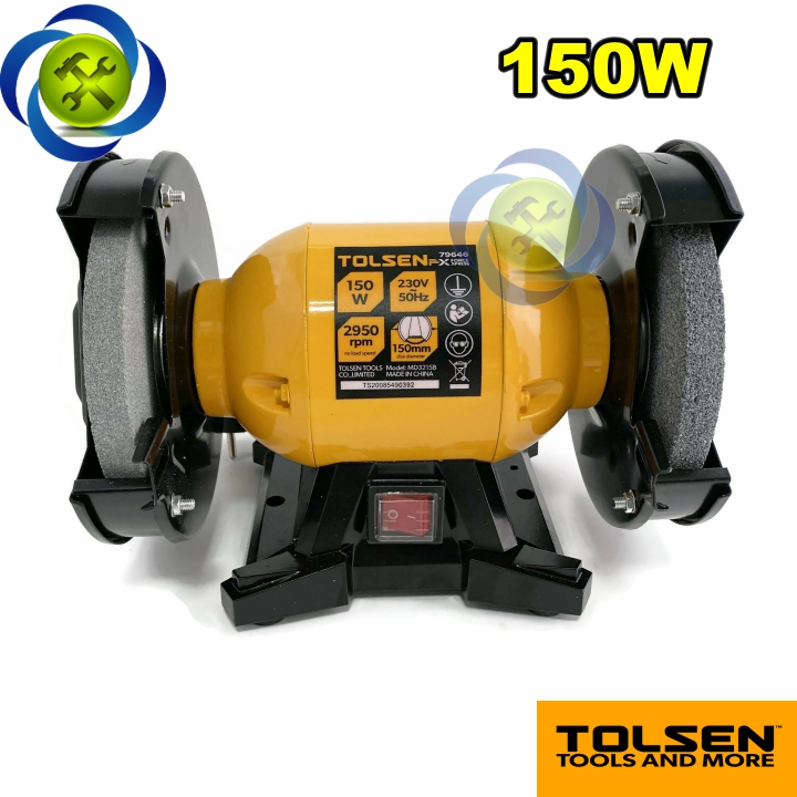 [HCM]Máy mài để bàn 2 đá 150W TOLSEN 79646
