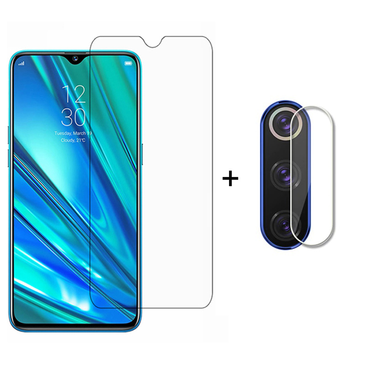Tấm dán kính cường lực Realme C3 hiệu Glass Pro - Không full màn hình (Tặng dán chống xước Camera sau)