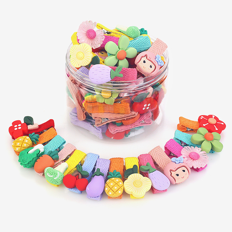 Set 10-20 Kẹp Tóc Nhiều Hình Đáng Yêu Cho Bé Gái