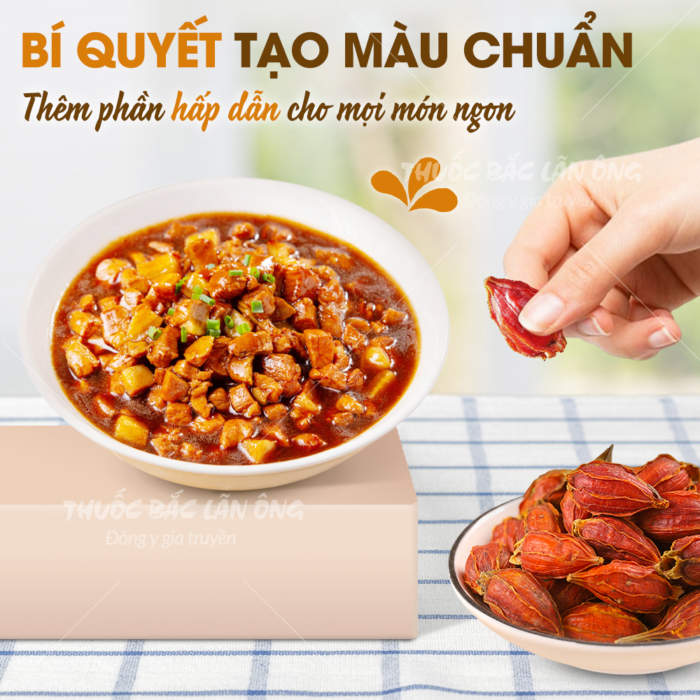Quả dành dành 500g, chi tử khô tạo màu, mùi tự nhiên cho các món ăn