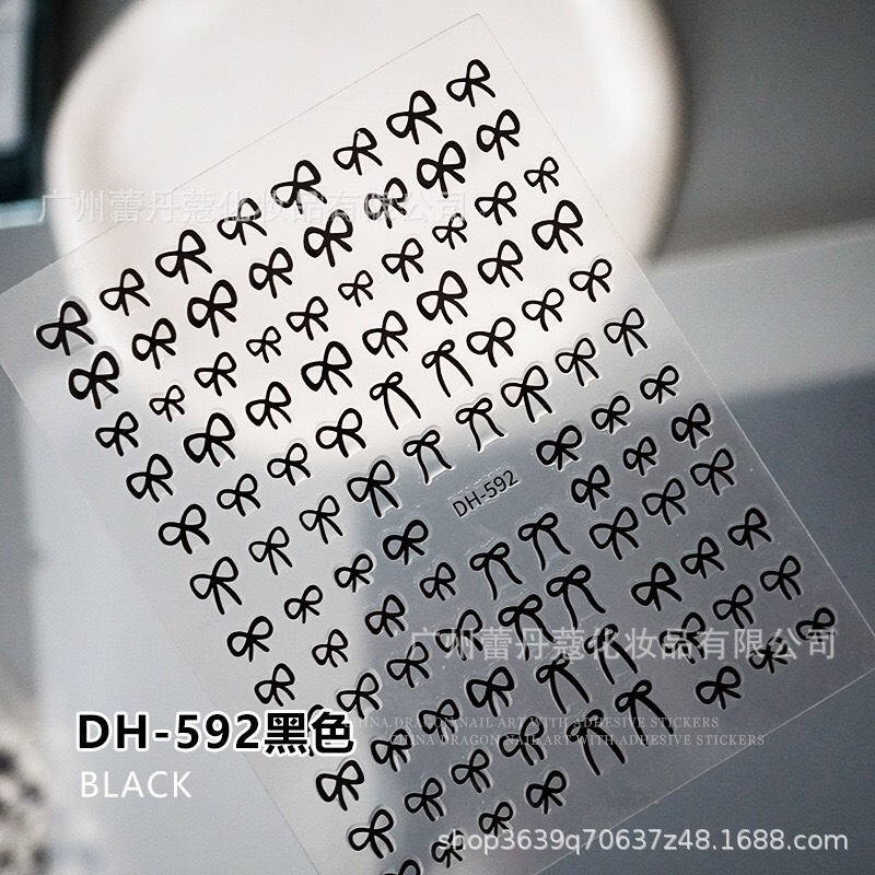 STICKER DÁN MÓNG HÌNH NƠ
