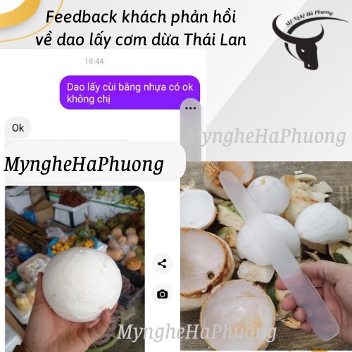 [Loại 1] Dao lấy cơm dừa nguyên trái kiểu Thái Lan