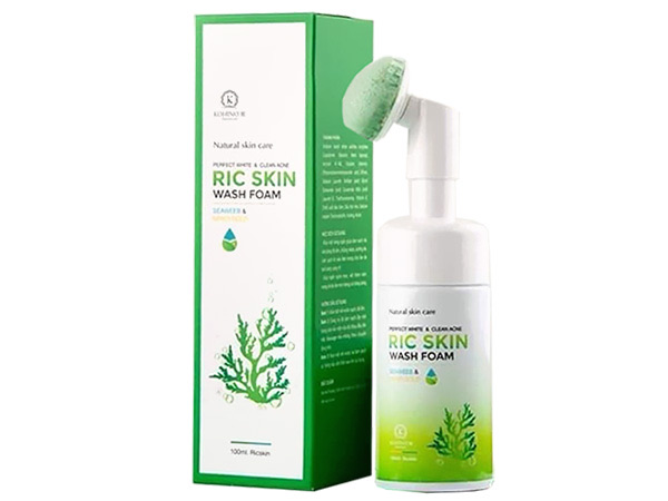 [HCM]Sưa rưa măt ric skin 100ml + son dưỡng môi