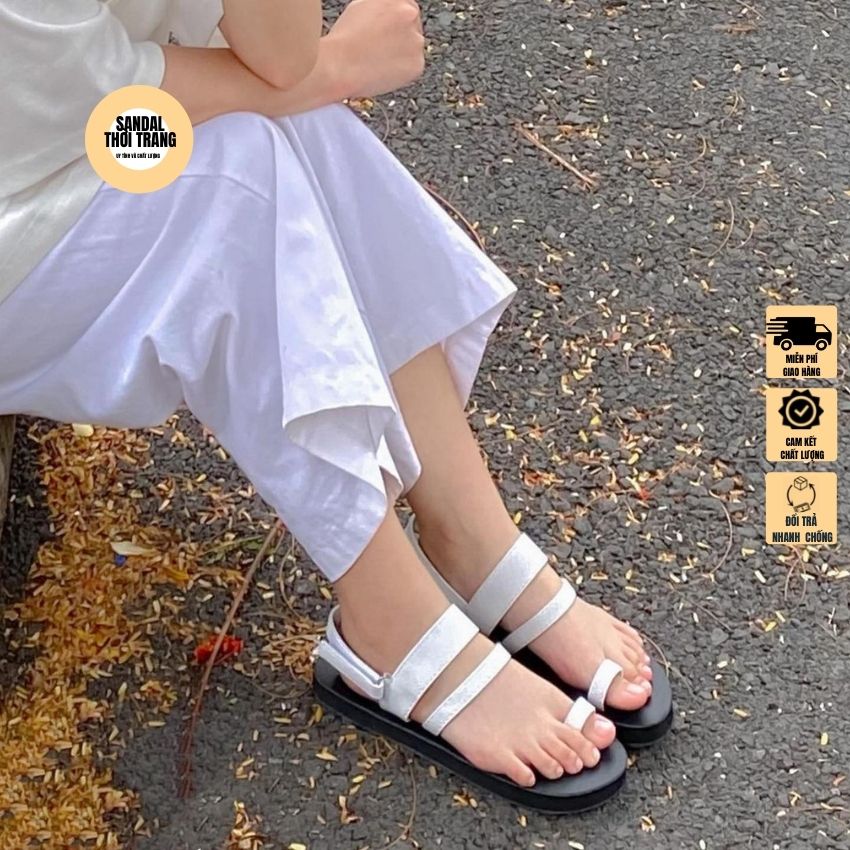 [MIỄN PHÍ SHIP]Giày sandal xỏ ngón, Sandal nữ đi học sỏ ngón (ẢNH THẬT 100%) quai da cao cấp size 30-44 nam nữ SANDALTHOITRANG