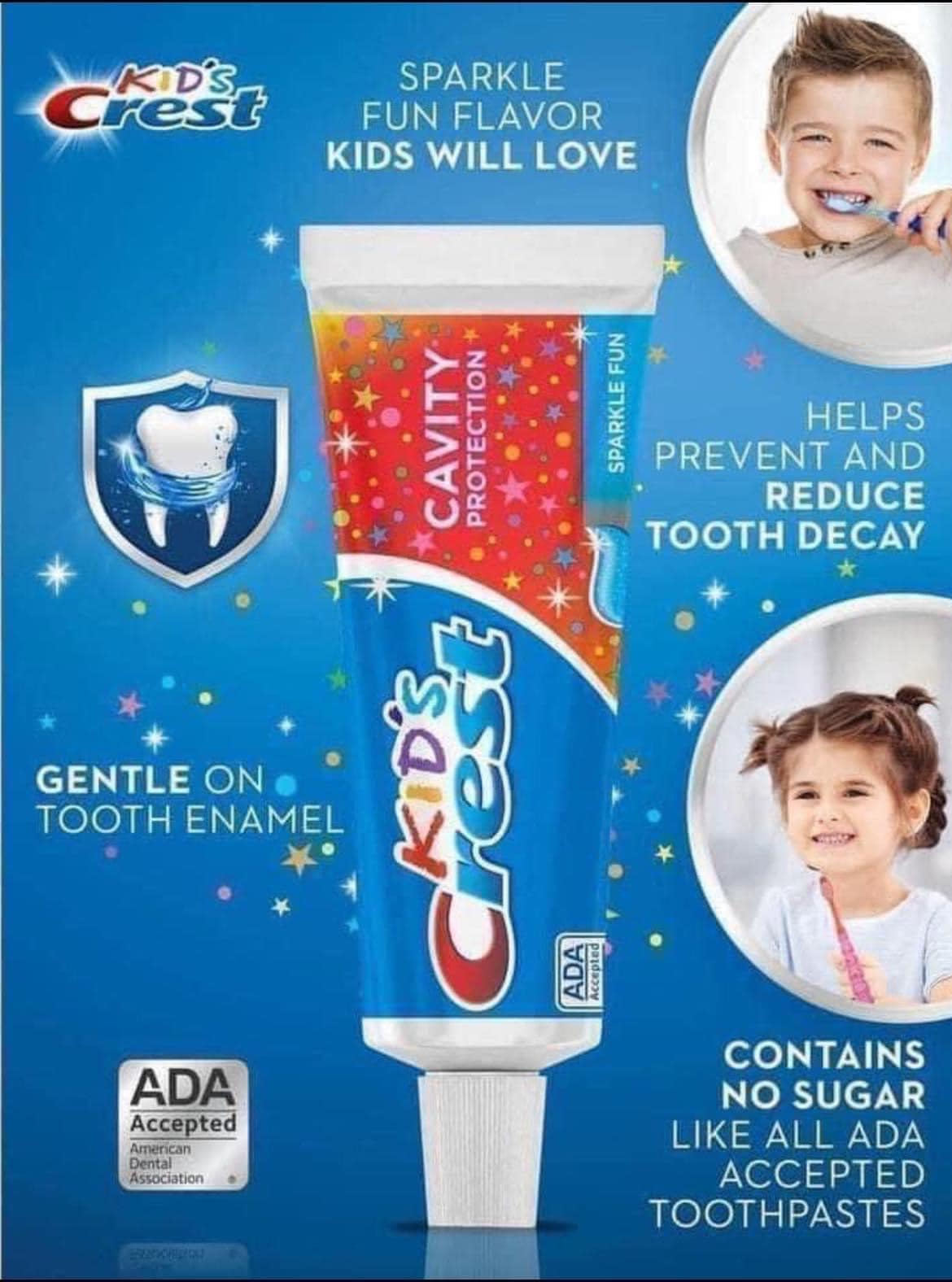 KEM ĐÁNH RĂNG CREST KIDS - 130G