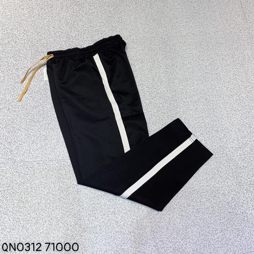 Quần jogger Nam Ba Sọc Thun poly ống bó [̀ ]