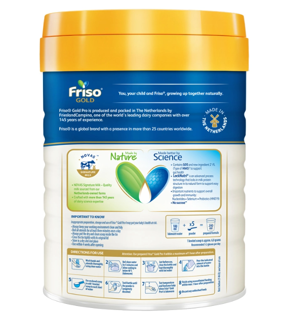 Sữa bột Friso Gold pro số 4 800g (3 - 6 tuổi)