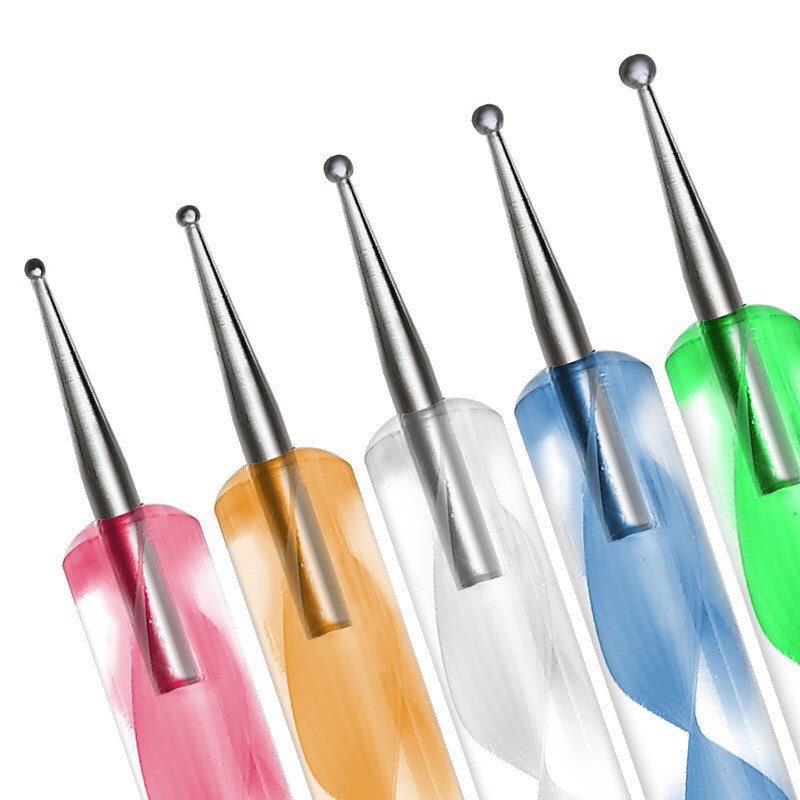 Set 5 cây bút chấm bi đủ màu nail.