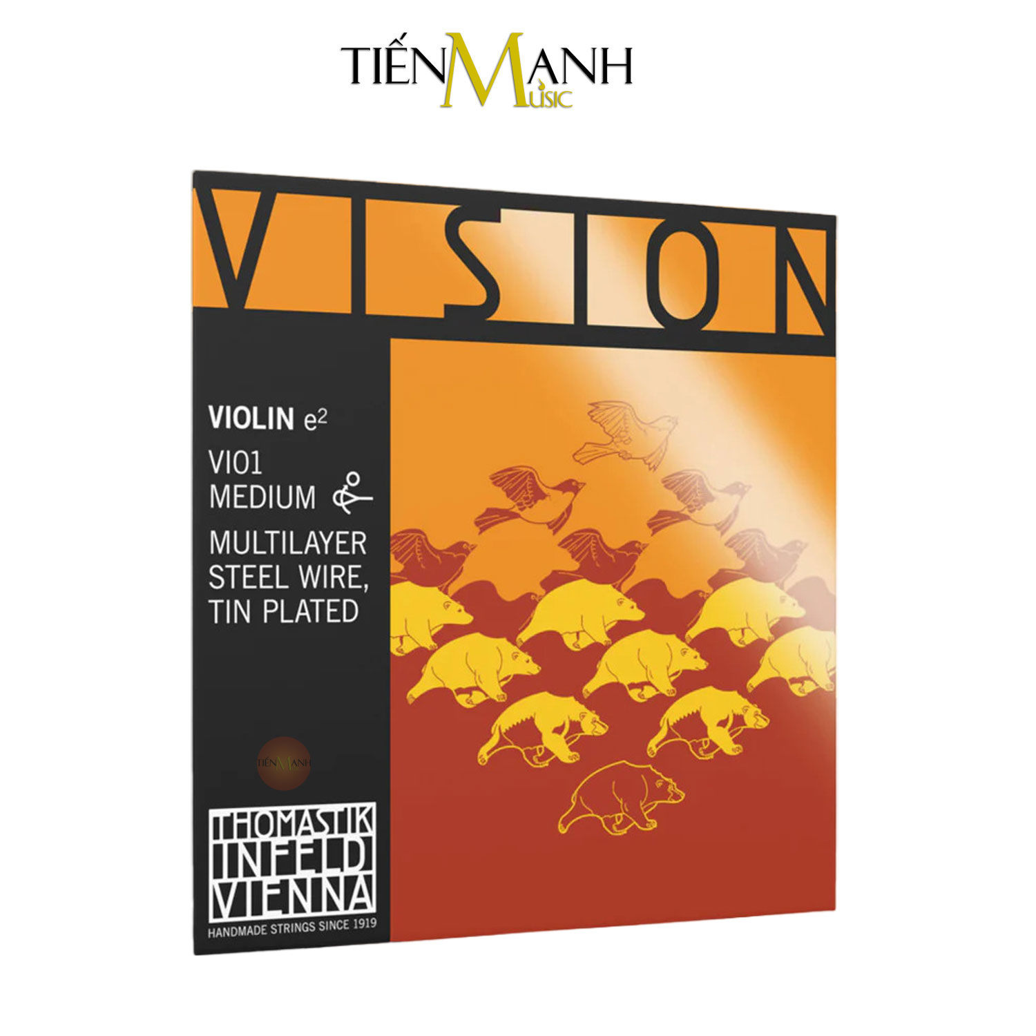 [Chính Hãng] Dây Đàn Violin Thomastik-Infeld Vision VI100 Synthetic Core Full Set 4/4 Strings