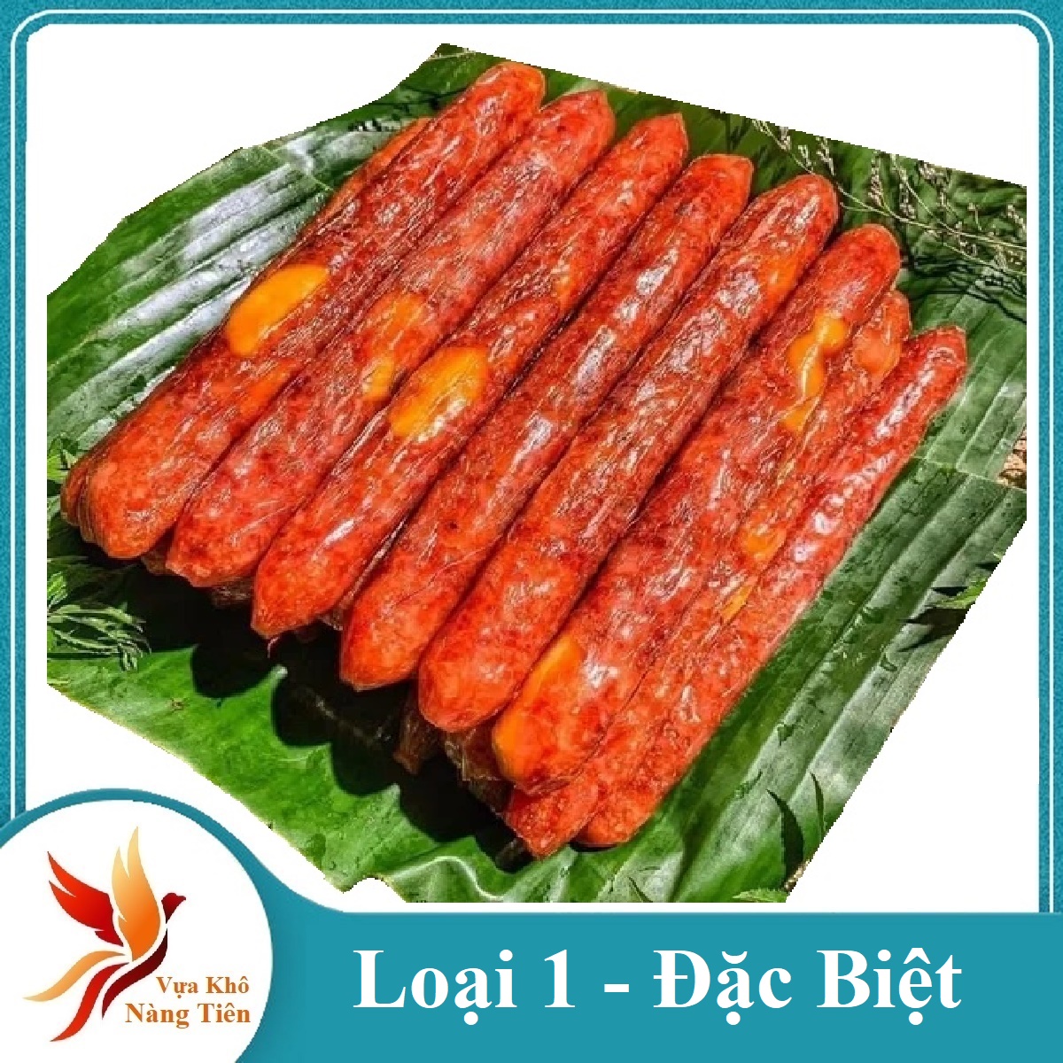 Lạp Xưởng Tôm Trứng Muối Siêu Ngon đặc sản Sóc Trăng