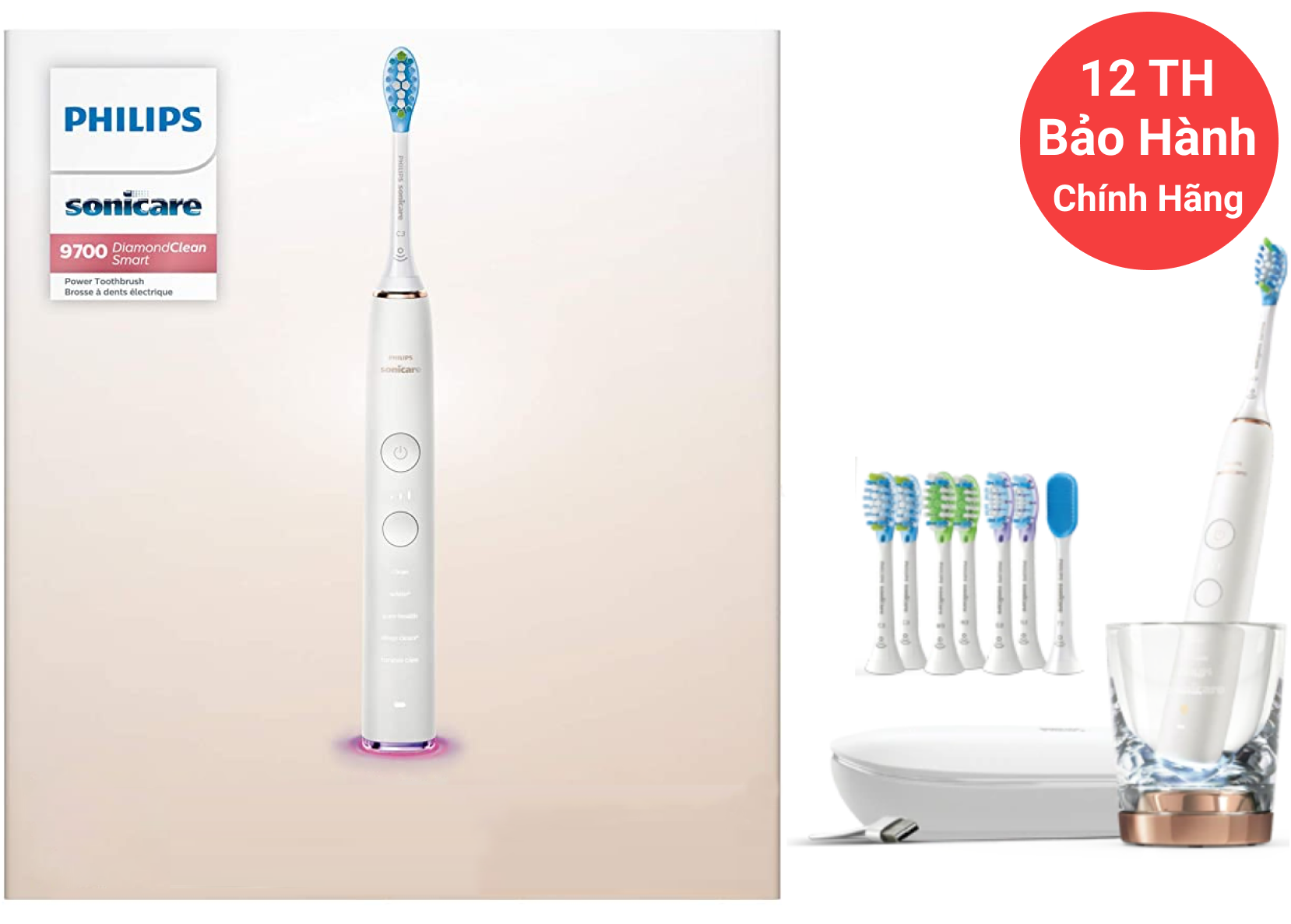 Bàn Chải Điện Philips Sonicare 9700 - White
