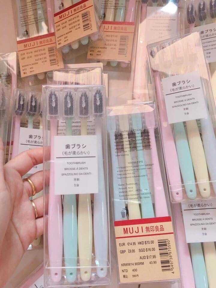 Set 4 Bàn chải đánh răng lúa mạch