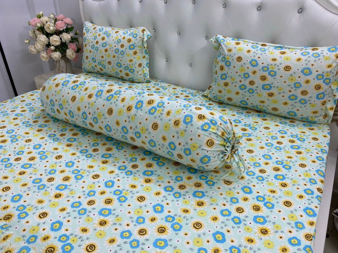 [Hcm]High-Quality Korean Elastic Pillowcase Set {4 Pieces} All Sizes